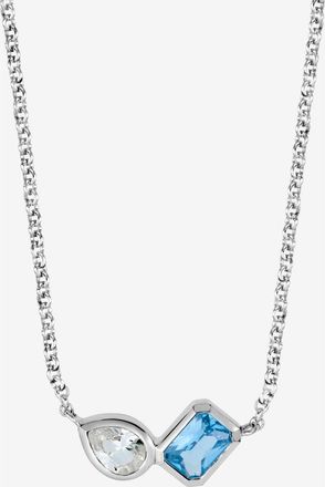 Dower & Hall Blue & White Topaz Duo Tutti Frutti Necklace in Sterling Silver at Nordstrom, Size 18