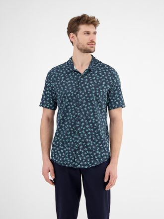 Lerros Kurzarmhemd »LERROS Herren Jerseyhemd, floral gemustert«