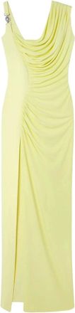 Versace Dames, Jurken, Geel, Maat: 2XS Zijde