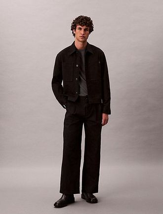 Calvin Klein Pantal&oacute;n Plisado De Sarga