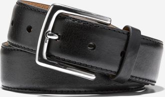 Cole Haan Mens 35MM Double Edge Stitch Detail Belt - Black Size 32