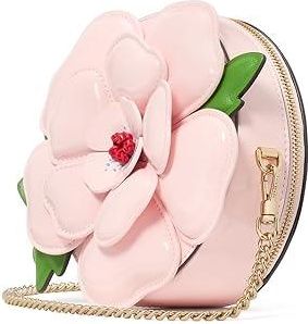 Kate Spade New York In The Garden Micro Crossbody Wallet Womens Handbags Pastry Pink/Multi, Polyester