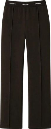 Calvin Klein Jeans Pantaloni della tuta con logo in vita - - Trousers - Donna - Marrone - M