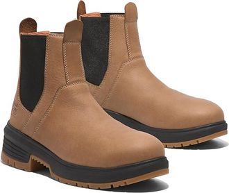 Timberland Birchline Chelsea Composite Safety Toe Womens Work Boots Biscuit Camper Brown : 6.5 C - Medium, Leather