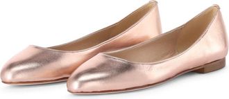 Fabio Rusconi Ballernias Cuoio gemaakt van leer - Dames - Ballerinas - Roze - 37 EU - Leer - Schoenen