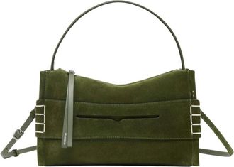 J.W.Anderson Loafer Tas - Dames - Handtassen - Groen - ONE Size - Leer - Tassen