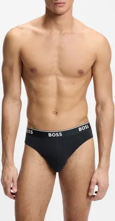 BOSS Assorted 3-Pack Power Stretch Cotton Briefs in Open Blue at Nordstrom, Size Xx-Large