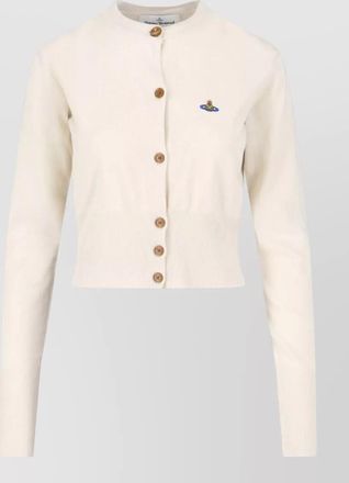 Vivienne Westwood bea cotton cardigan long sleeves crew neck