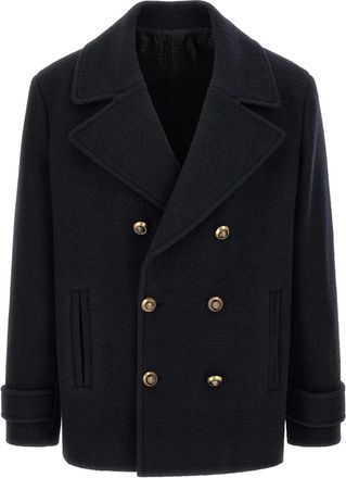 Balmain Hombre, Abrigos, Azul, Talla: L