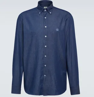 Etro Logo denim shirt