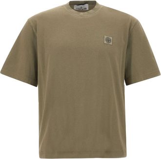 Stone Island Green Regular Logo T-Shirt