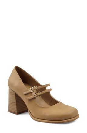 Artisan by Zigi Lazio Mary Jane Pump in Natural Leather at Nordstrom, Size 11