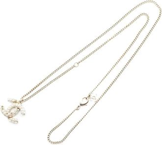 Chanel Collana Coco Mark con perle sintetiche 1986-1988 - Oro