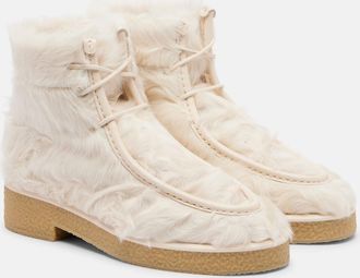 Aquazzura Frosty shearling ankle boots
