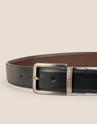 Oswin Hyde Mens Jim Reversible Black Brown - Size: 40 -44