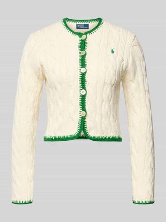 Polo Ralph Lauren Regular Fit Sweatjacke aus Baumwoll-Mix in Offwhite, Gr&ouml;&szlig;e XXL