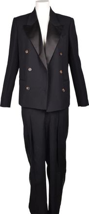 Brunello Cucinelli Black Virgin Wool Blend Suit, Brand Size 44 (US Size 10)