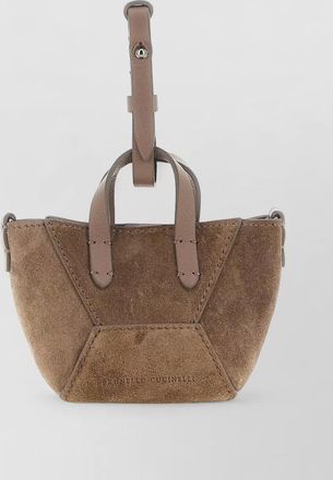 Brunello Cucinelli micro suede leather mini bag