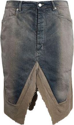 Rick Owens BOTTOMWEAR - Denim skirts on YOOX.COM
