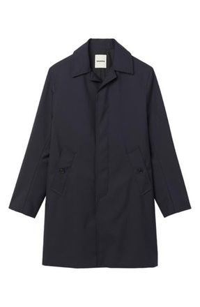 Sandro Waterproof raincoat in Marine at Nordstrom, Size Xx-Large