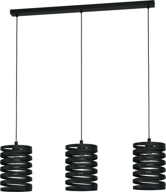 Eglo Eglo - Cremella 3 Lamp Straight Bar Pendant Ceiling Light Black