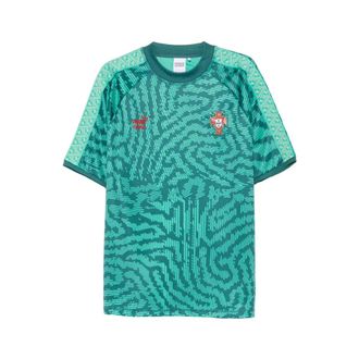 Puma Abstract Print Crew Neck T-Shirt - male - PUMA - Training T-shirts & Tops - Green - S - Sport
