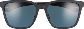Smith Shoutout 57mm ChromaPop Polarized Square Sunglasses in Matte Black /Cp Polar Black at Nordstrom