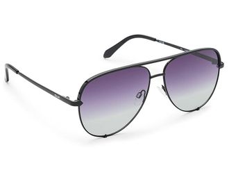 Quay High Key Fashion Sunglasses Black/Black, Metal Frames/Polycarbonate