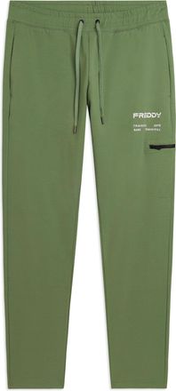 Freddy Pantaloni sportivi gamba dritta con tasca laterale e logo