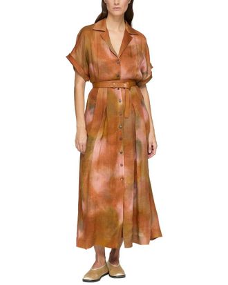 Lafayette 148 New York Notch Lapel Shirtdress