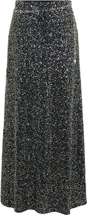 Paco Rabanne Flowing Maxi Skirt With Intricate Appliques