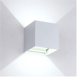 Trade Shop Trade Shop Traesio - Trade Shop - Applique Led Cubo Lampada Para Parete 5w 750lmn Luz Updown Ip65