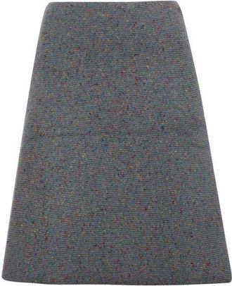 Proenza Schouler Capucine Donegal Sweater Skirt in Blue Multi at Nordstrom, Size X-Small