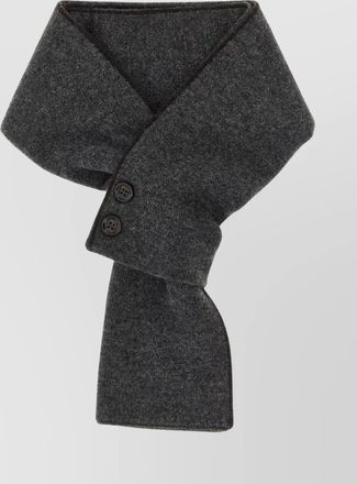 Moorer cashmere scarf dual-tone design