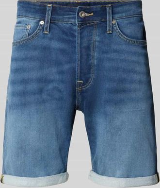 Jack & Jones Jack & Jones Regular Fit Jeansshorts mit Umschlag Modell RICK in Jeansblau, Gr&ouml;&szlig;e XXL
