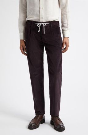 Eleventy Stretch Corduroy Pants in 10 Burgundy at Nordstrom, Size 38