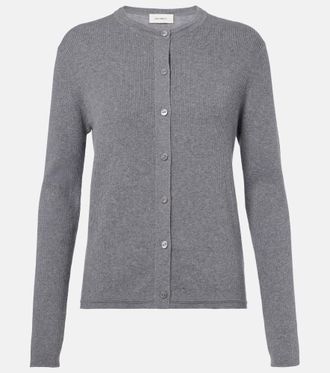 Lisa Yang Abeena ribbed-knit cotton and cashmere cardigan