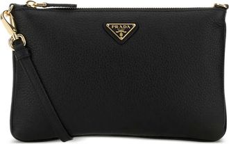 Prada Borsa a tracolla con logo - Nero