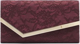 Jimmy Choo London Emmie lace clutch
