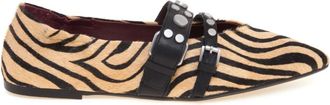 Ash Ash, Schoenen, Dames, Veelkleurig, 38 EU, Leer, Britney Pointed Ballerina