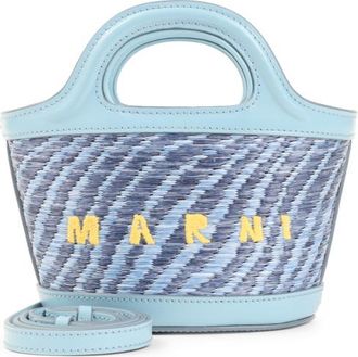 Marni Blue Tropicalia Micro Tote