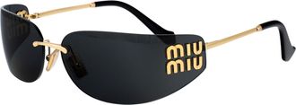 Miu Miu Womens Sunglasses 0mu A51s Gold Metal