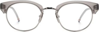 Thom Browne Bril met pantos montuur - Grijs