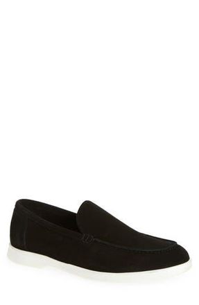Bruno Magli Primo Leather Loafer in Black Suede/White at Nordstrom Rack, Size 8.5