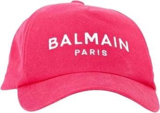 Balmain Pre-owned Accessories, female, Pink, Size: ONE SIZE Pre-owned Cotton hats