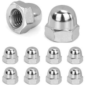 OEM Dado Esagonale M10 In Acciaio Inox Dadi A Cappello Per Viti Bulloni Filettati Barre Filettate Conforme Allo Standard Din 1587 10