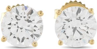 Luxury Bazaar 14K Yellow Gold 4.10 ct Lab-Grown Diamond Stud Earrings LG01-091125