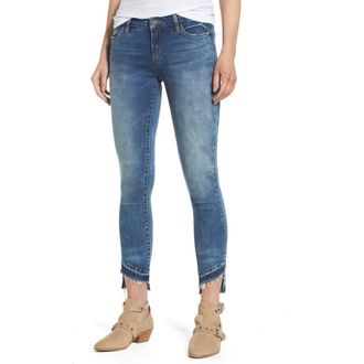 Blank NYC Step Hem Skinny Jeans in Coffee Nap Blue at Nordstrom, Size 26