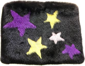 Bespoke Black Mink Fur Clutch Size M