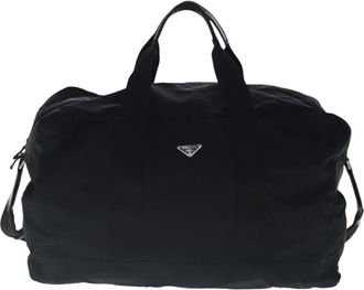 Prada Black Synthetic Travel Bag (Pre-Owned)